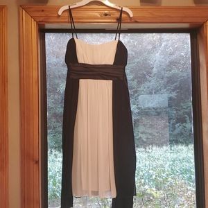 Black and white formal dress